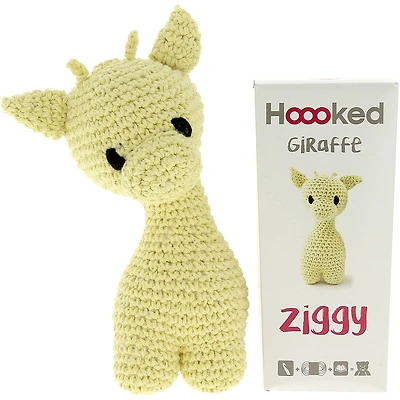 Hoooked DIY Ziggy the Yellow Giraffe Eco Barbante Crochet Kit