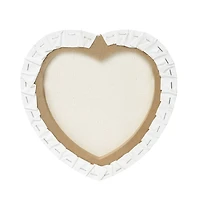10" x 10" White Heart Cotton Duck Canvas by Craft Smart™