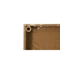 Hello Honey® Embossed Flowers in Vase Distressed Metal Wall Décor