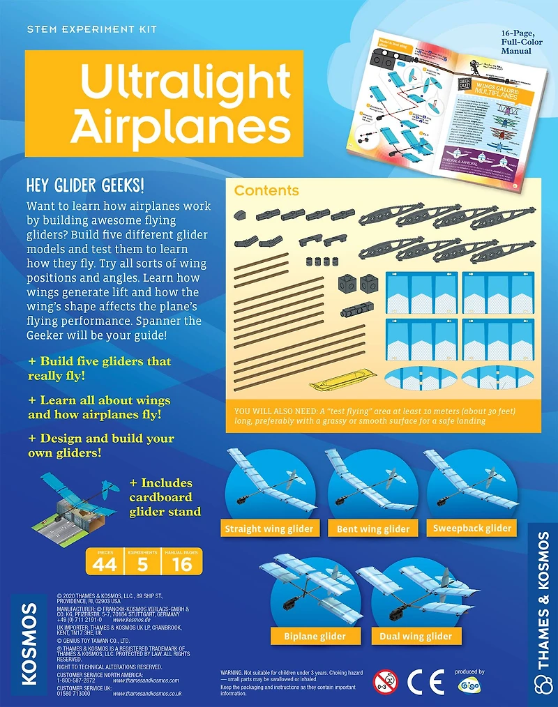 Thames & Kosmos Ultralight Airplanes Kit