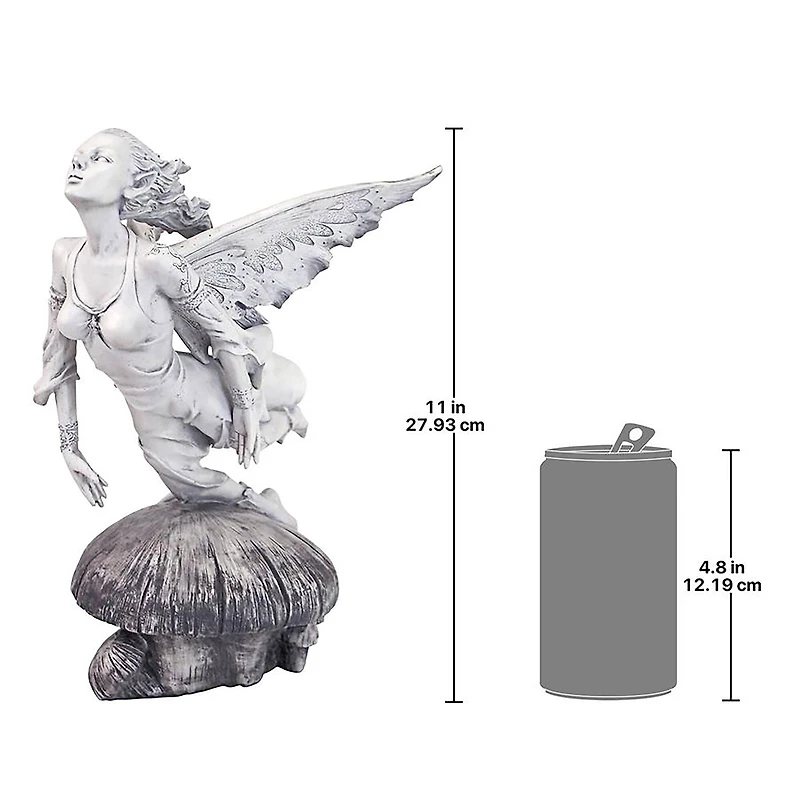 Design Toscano 11" Enchanted Flight of the Garden Fairy Statue