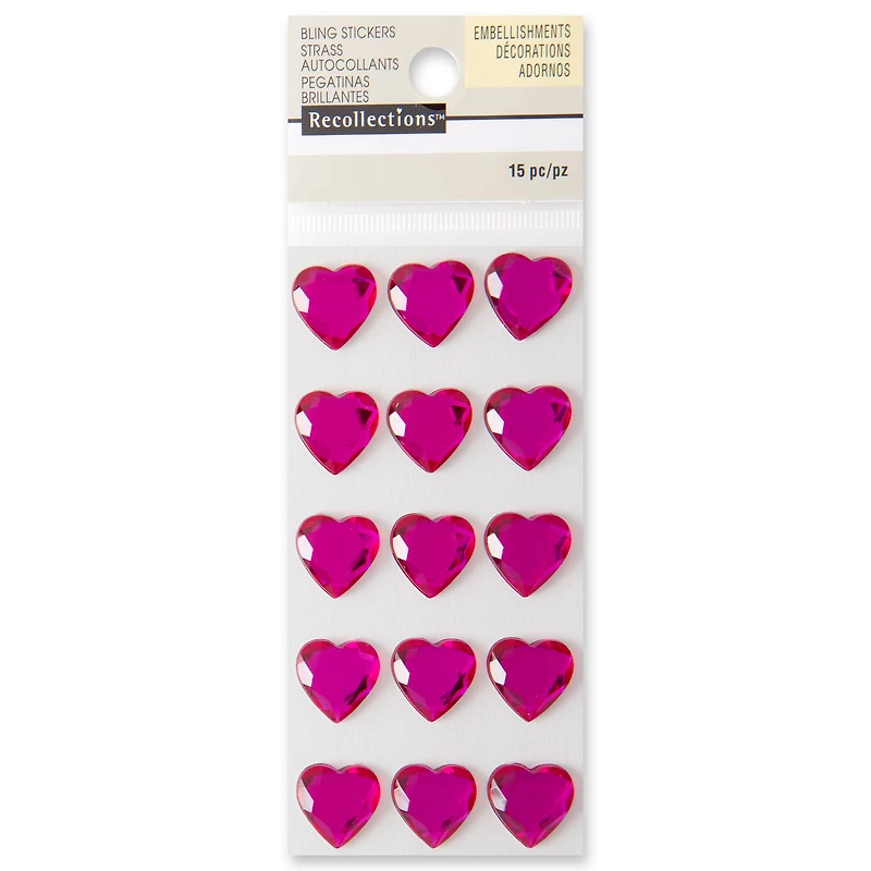 Pink Adhesive Rhinestone Stickers by Recollections™