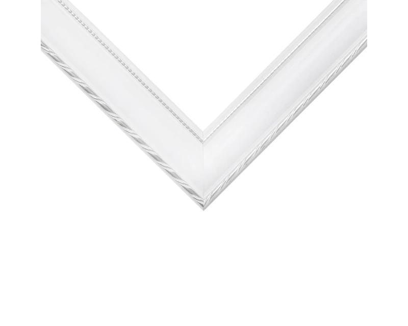 Craig Frames Victoria White and Silver Picture Frame