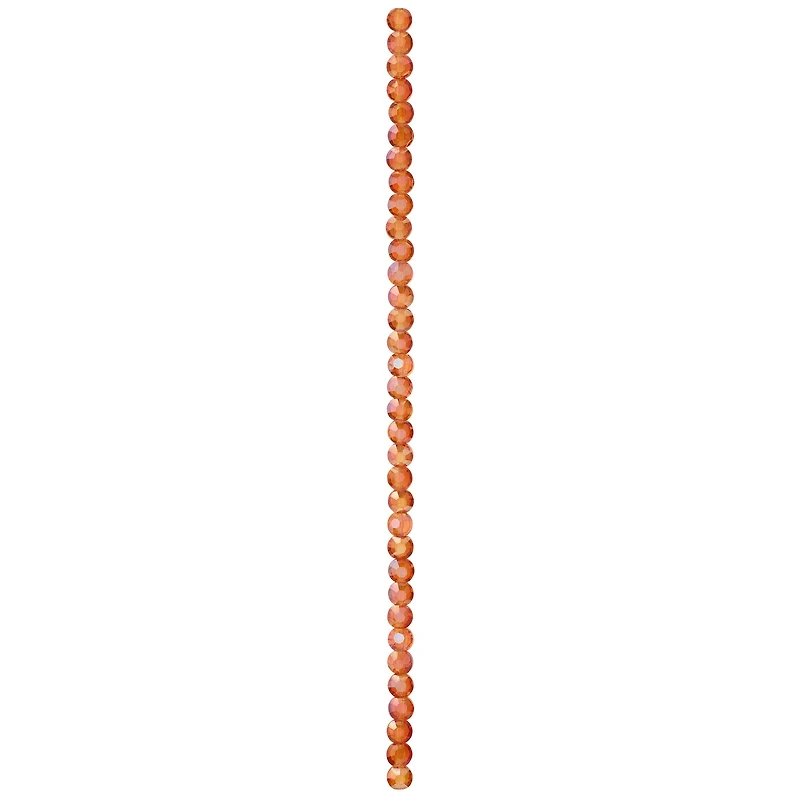12 Pack: Orange Lentil Glass Beads, 6mm by Bead Landing™