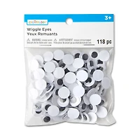 12 Packs: 118 ct. (1,416 total) 12 mm Flat Back Wiggle Eyes by Creatology™