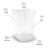 Curver® V-Basket Extra Large Clear Organizing Storage Basket
