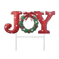Glitzhome® 2ft. Joy Metal Yard Stake
