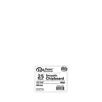 PA Paper™ Accents White 12" x 12" 46pt. Smooth Chipboard, 25 Pieces