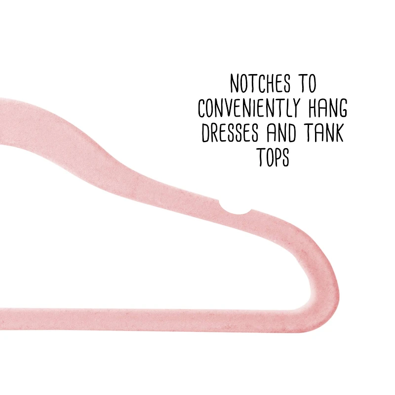 Honey Can Do Slim Profile Rubber Kids Hangers