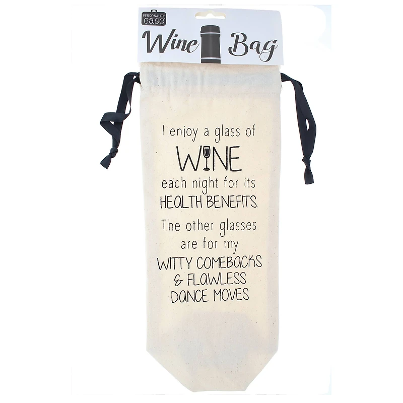 Personality Case™ Health Canvas Wine Bag