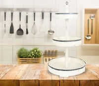 Hello Honey® 26.5" Decorative Wood & Tin 3 Tier Tray