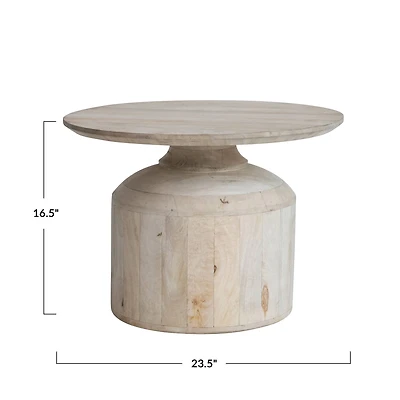 Hello Honey® 16.5" Bleached Finish Wood Accent Table