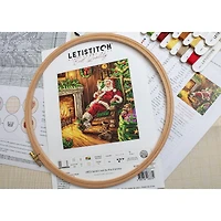 Letistitch Santa's Rest by the Chimney Counted Cross Stitch Kit