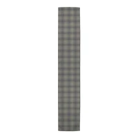 Dark Gray Plaid Indoor/Outdoor Table Runner