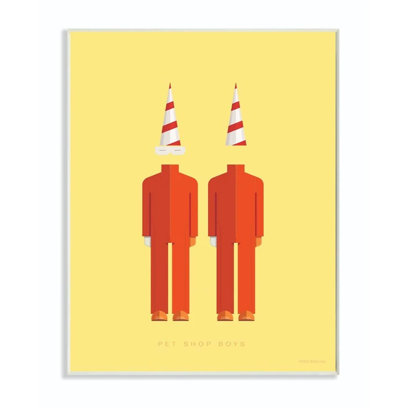 Stupell Industries Pet Shop Boys Fashion Design Wall Plaque