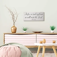 Stupell Industries We Will Serve the Lord Canvas Wall Art
