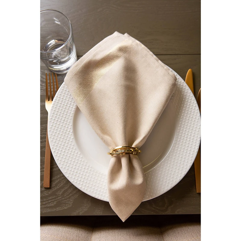 DII® Gold Sparkle Stripe Napkins, 6ct.