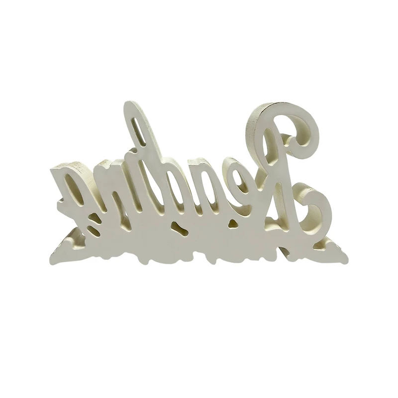 10.5" Distressed White Tabletop Accent by Ashland®