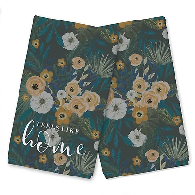 Feels Like Home Tropical Floral Tea Towel Set