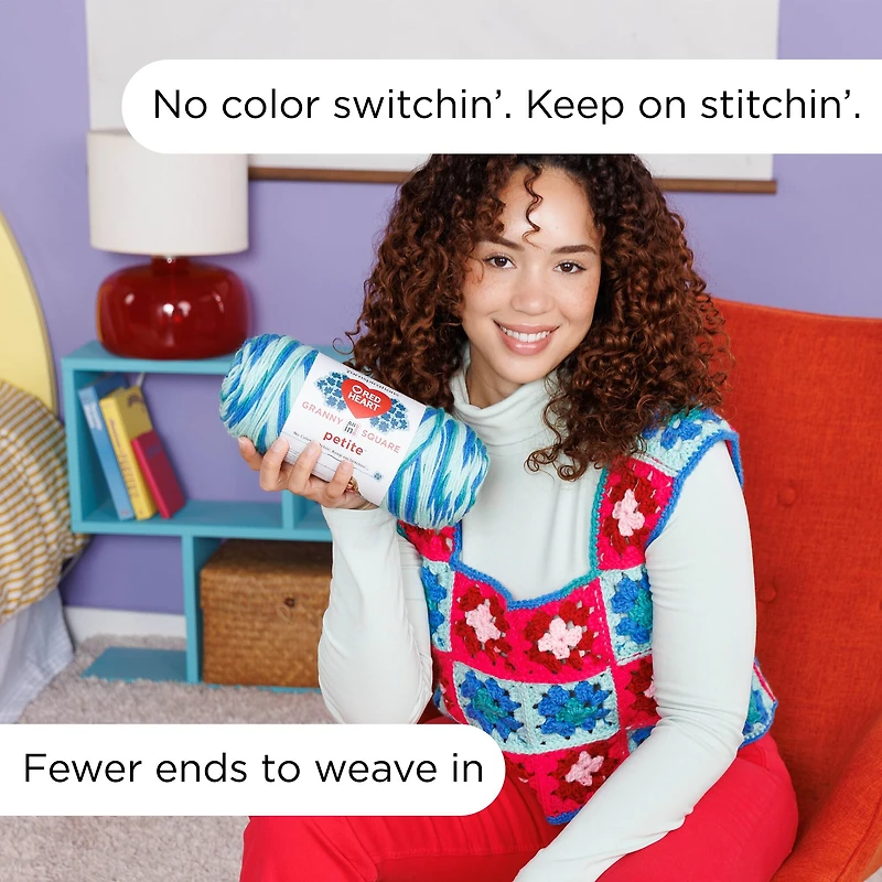 3 Pack Red Heart® All in One™ Granny Square Petite™ Yarn