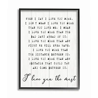 Stupell Industries I Love You The Most Inspirational Black Framed Wall Art