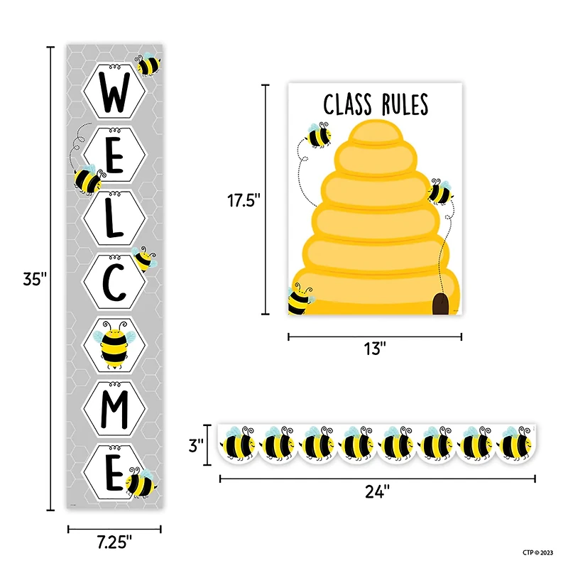 Creative Teaching Press® Busy Bees Curated Classroom Decal Set