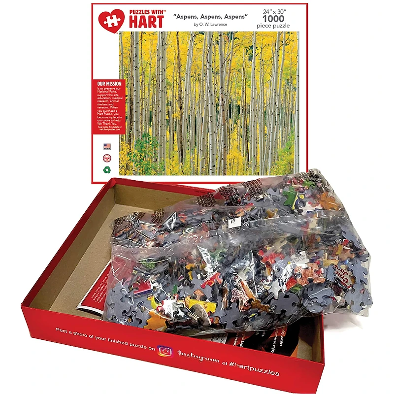Hart Puzzles Aspens, Aspens, Aspens 1000 Piece Puzzle