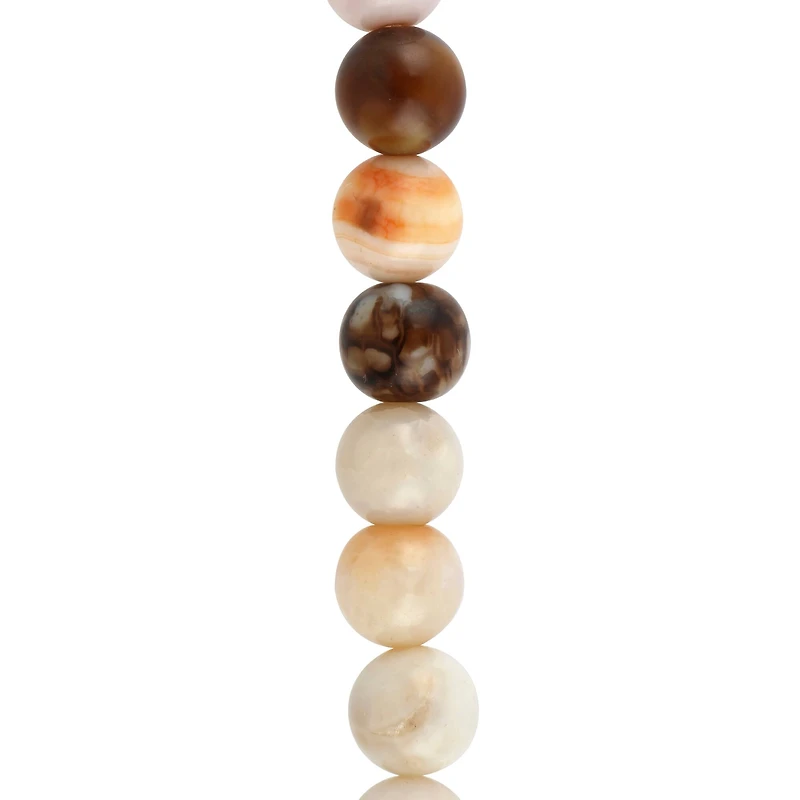 Fire Agate Round Beads, 8mm by Bead Landing™
