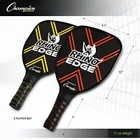 Champion Sports Rhino Pickleball Edge 2-Player Set