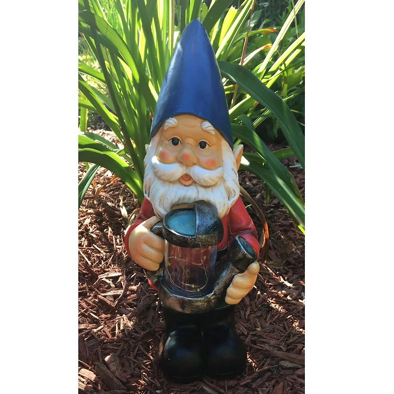 Santa's Workshop 13.4" Gnome Accent with Lightning Bugs