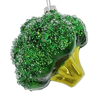 3.5" Green Broccoli Glass Ornament by Ashland®
