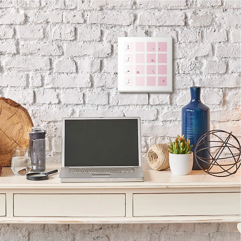 Stupell Industries Tropical Summer Pool Abstract Pink Geometric Pattern, 12" x 12"