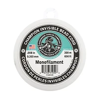 Gudebrod 0.008" x 656ft. Monofilament Champion Invisible Bead Cord