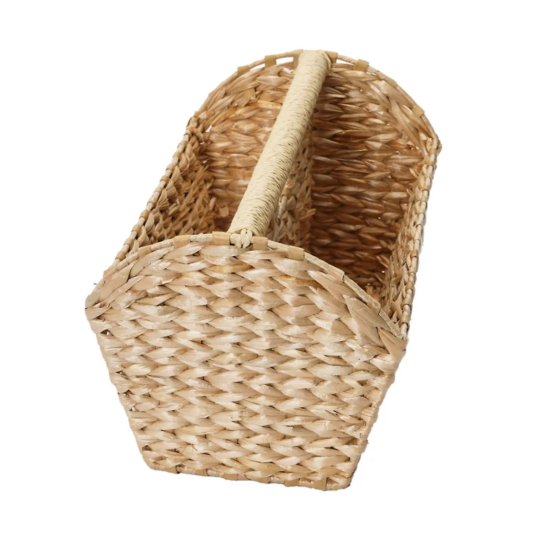 Household Essentials 16" Wide Cattail Woven Magazine Rack