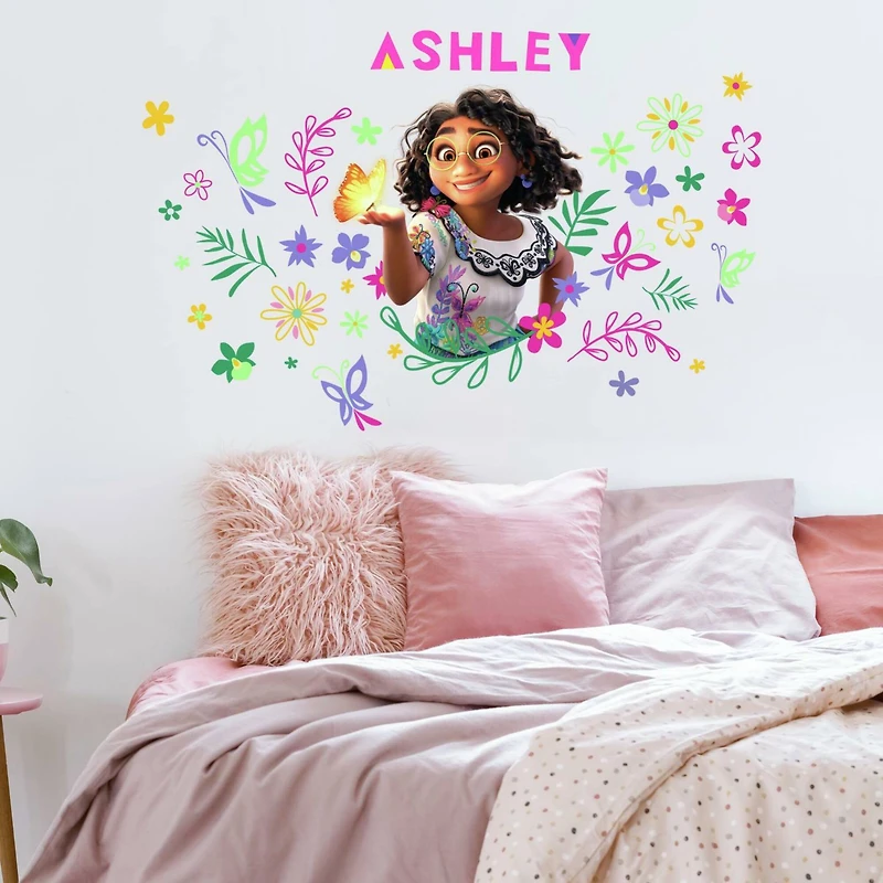 RoomMates Encanto Mirabel Headboard Peel & Stick Giant Wall Decal with Alphabets