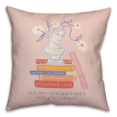 18" All My Valentines are Fictional Accent Pillow