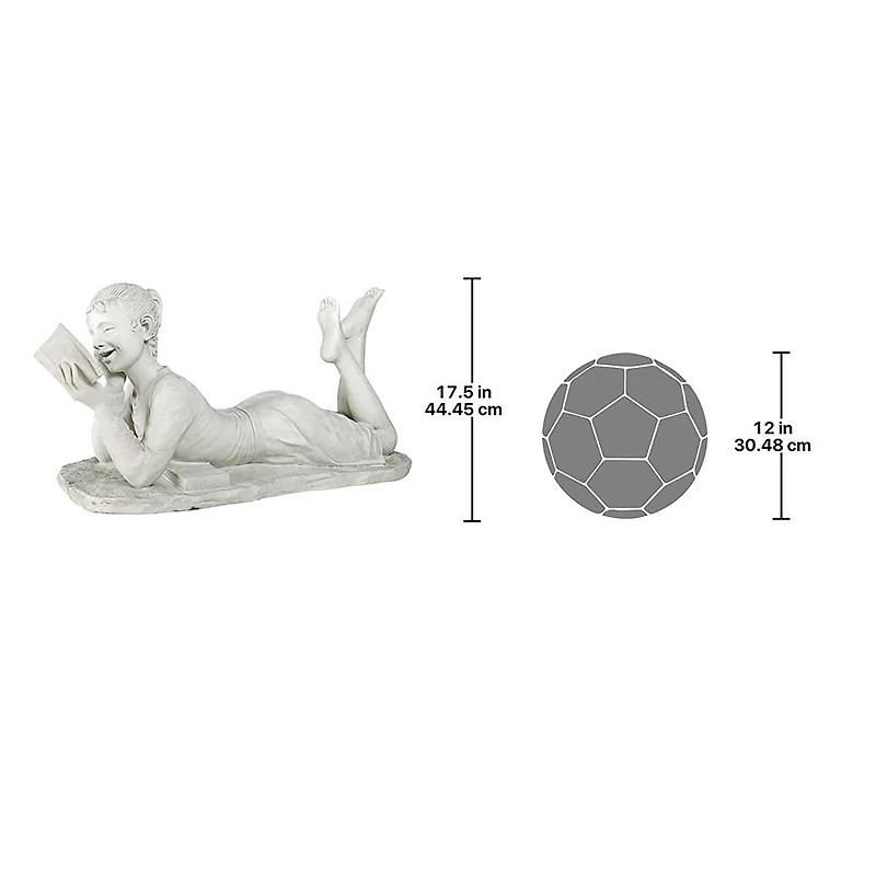 Design Toscano 17.5" Tall Glenda the Reading Girl Garden Statue