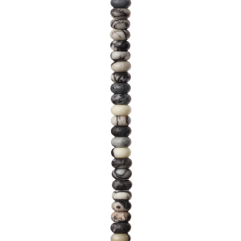 12 Pack: Black Network Rondelle Beads, 6mm by Bead Landing™