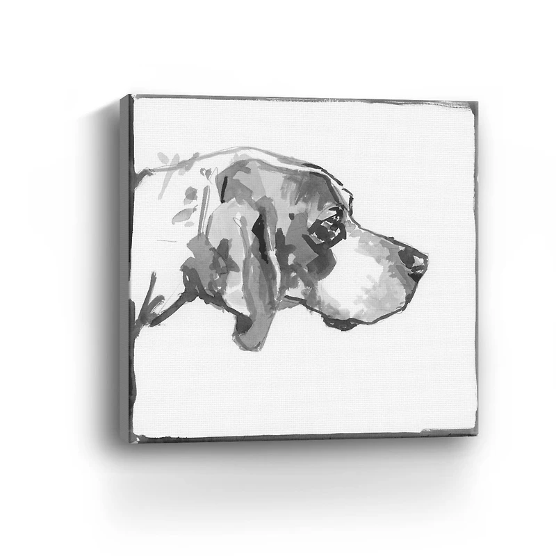 Foxhound Canvas Giclee