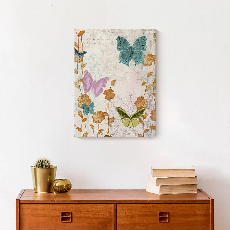 Butterfly Garden 12" x 16" Canvas Wall Art