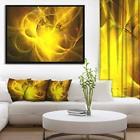 Designart - Dark Yellow Nebula Star