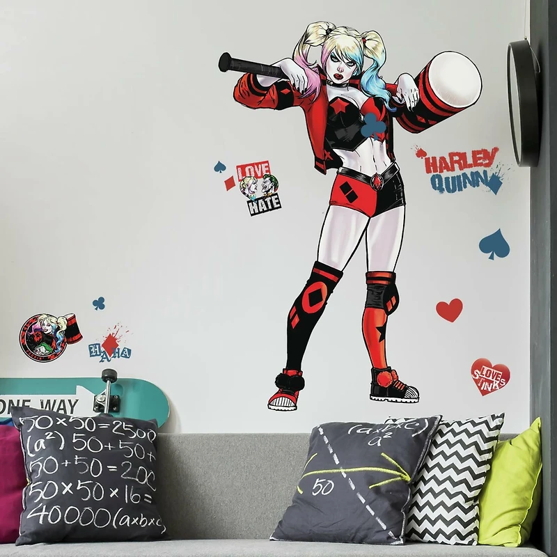 RoomMates Harley Quinn Peel & Stick Giant Wall Decals