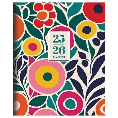 TF Publishing 2025-2026 Charming Flowers Large Monthly Planner