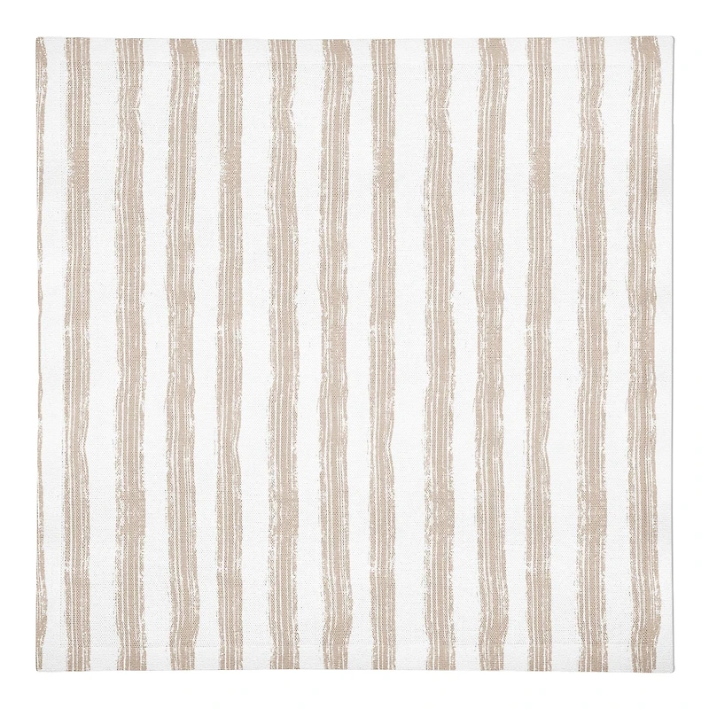 Neutral Easy Stripes Cotton Twill Napkin