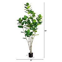 7ft. Artificial Minimalist Audrey Ficus Tree