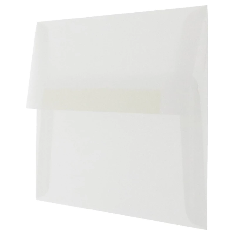 JAM Paper A9 Clear Translucent Vellum Invitation Envelopes, 25ct.