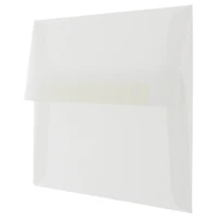 JAM Paper A9 Clear Translucent Vellum Invitation Envelopes, 25ct.
