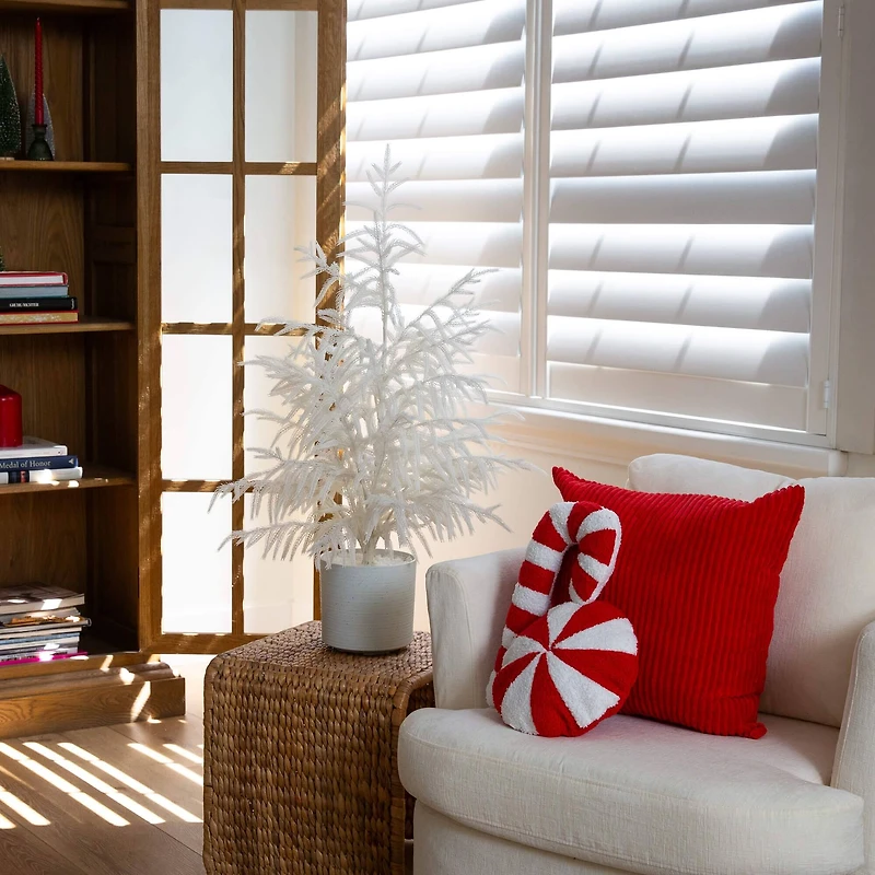 3ft. Artificial Real Touch White Norfolk Island Pine Christmas Tree with Natural Look