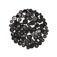Black Buttons Value Pack By Loops & Threads®