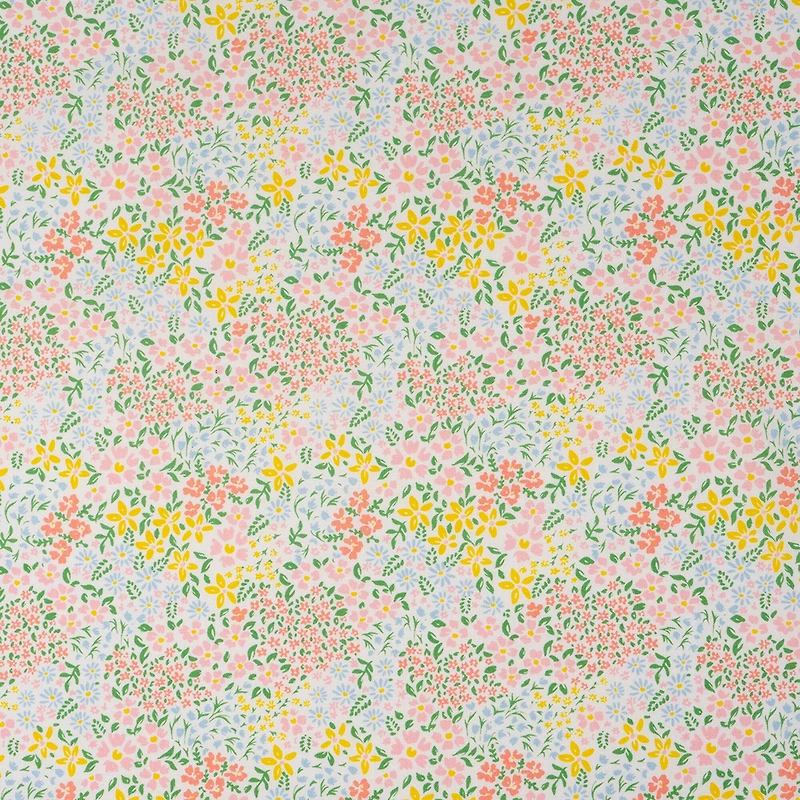 SINGER Modern Packed Flowers Cotton Fabric